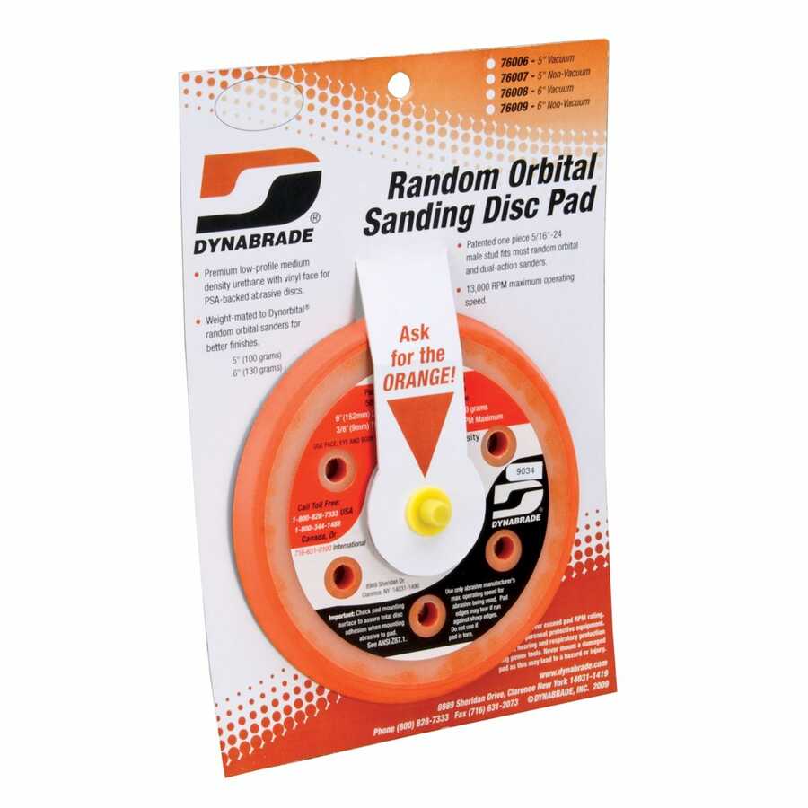 6" Non-Vacuum Orbital Sanding Pad