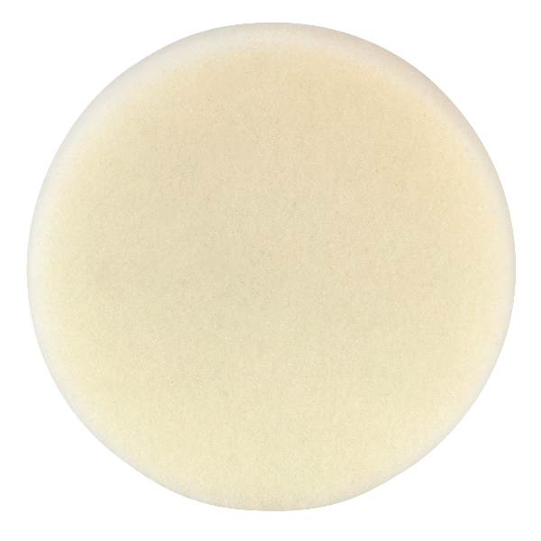 5-1/2" Dynacut White Foam Flat Face Polishing Pad