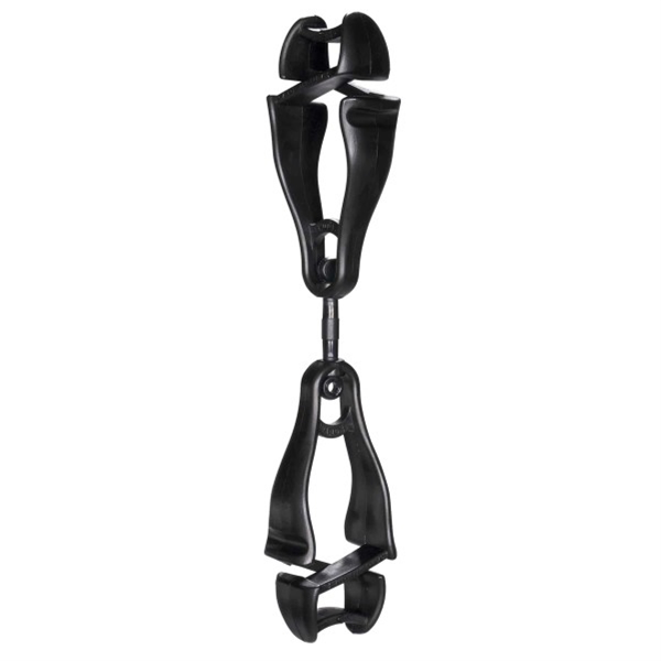 3420 Black Swivel Glove Clip Holder - Dual Clips