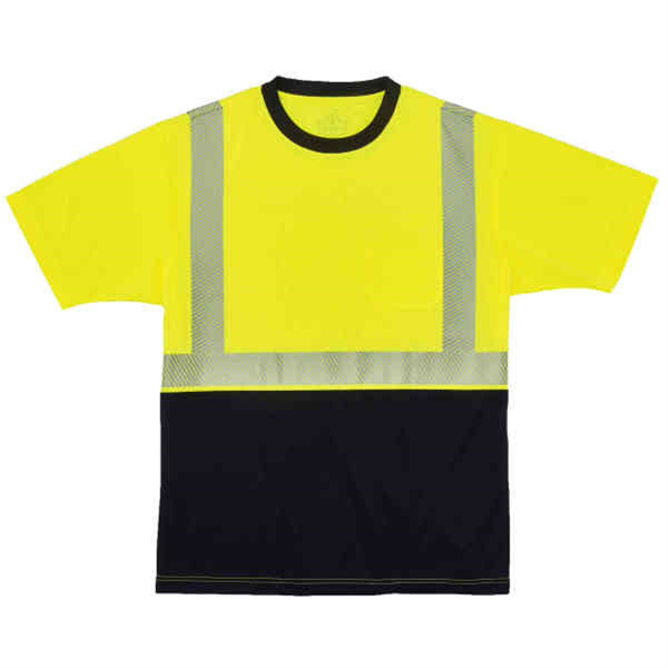 8280BK L Lime Type R Class 2 Black T-Shirt