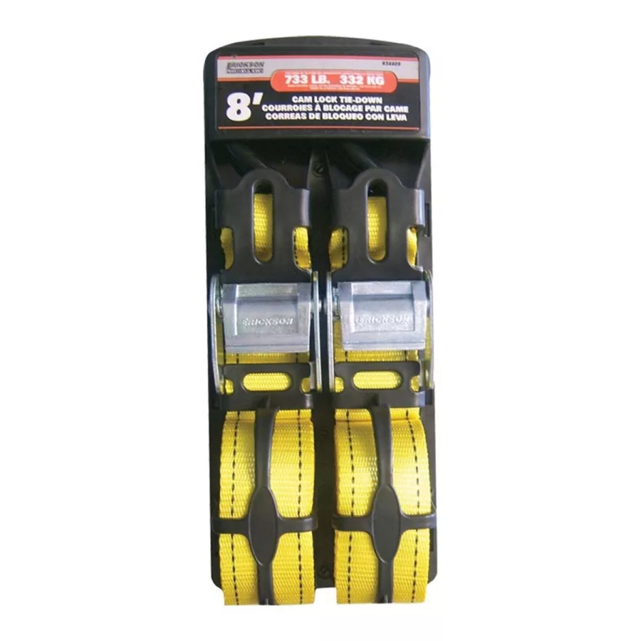 2-PK 2" X 8' CAM BUCKLE STRAP 2200 LB