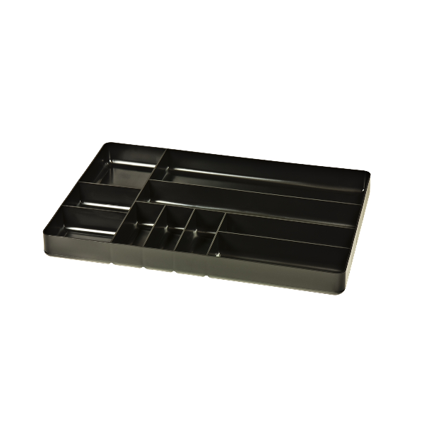 10 Compartment Tray, Black