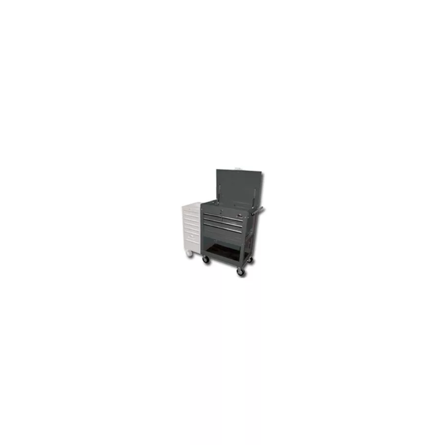 Series 4 Drawer Service Cart - Black