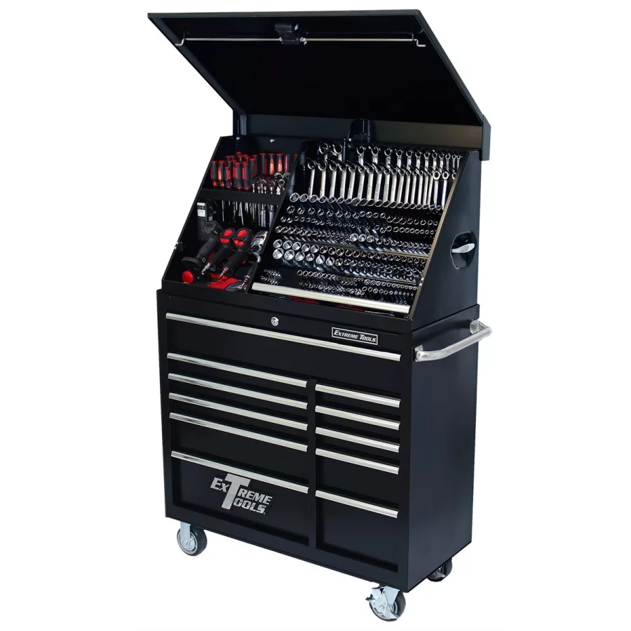 41" Ext Portable Workstation/Roller Cab Combo-BLK