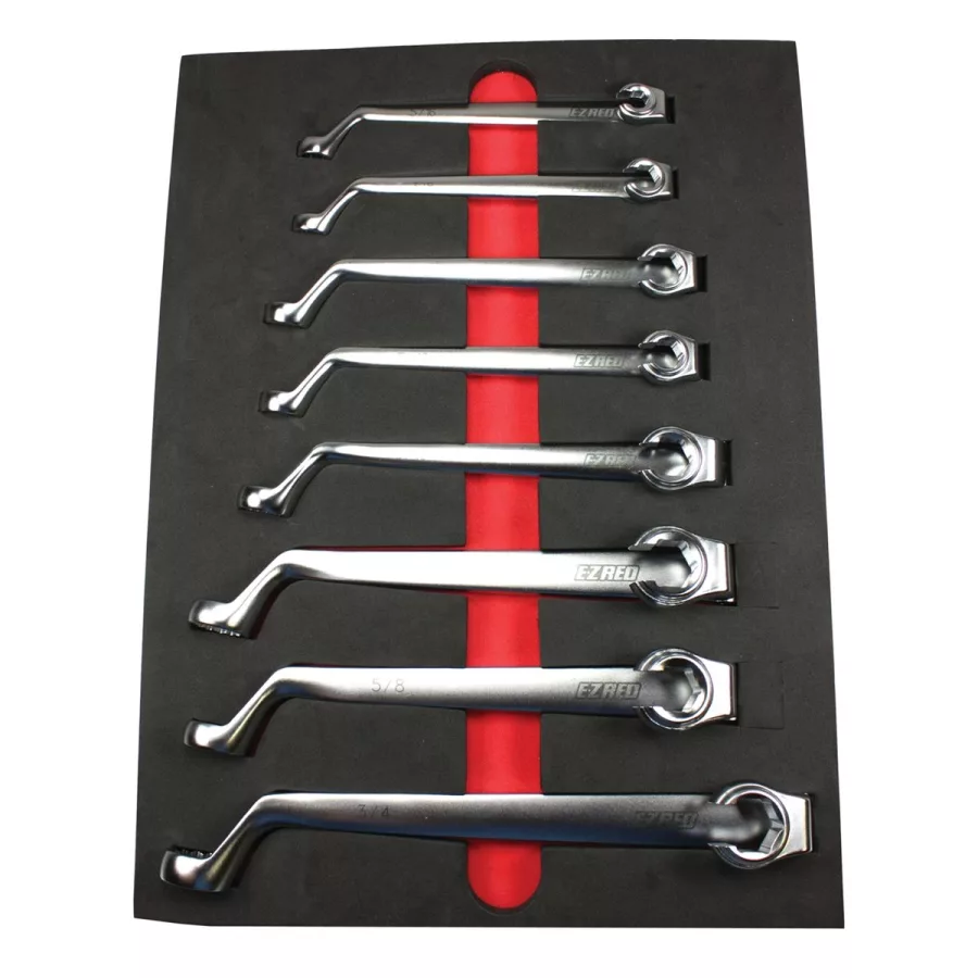 7 Pc 75 Deg Offset Metric Flarenut Wrench set