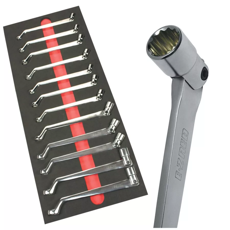 12 pc Metric Offset Swivel Socket Wrench Set 12 pc Metric Offset Swivel Socket Wrench Set