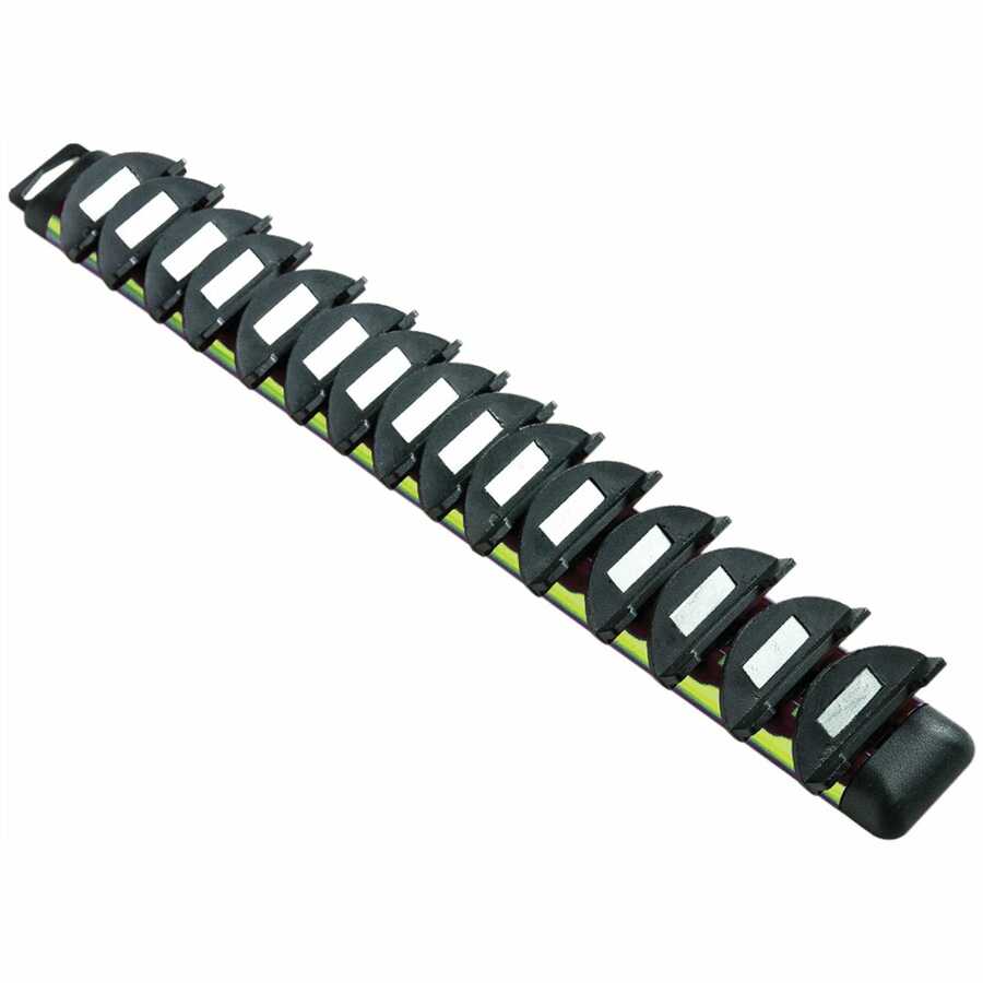 15 PCS MAGNETIC WRENCH RACK - GREEN