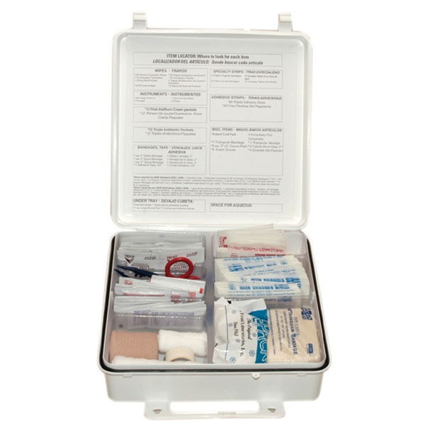 50 Person OSHA First Aid Kit Plastic Case