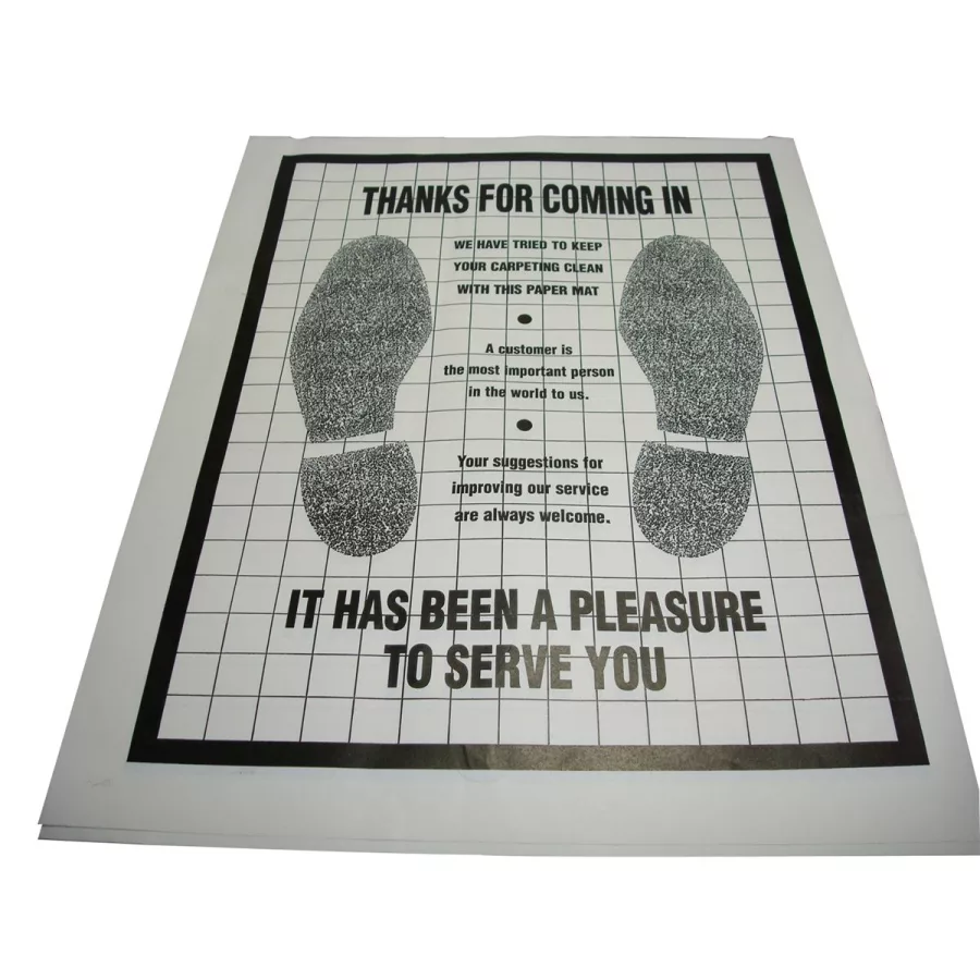 c. Paper/Poly Floor Mats 500/Box c. Paper/Poly Floor Mats 500/Box