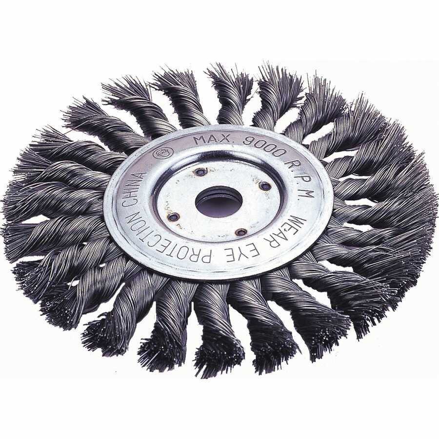 Firepower | 1423-2113 | Firepower 4" Twist Wire Wheel Brush, Carbon & Stainless Steel