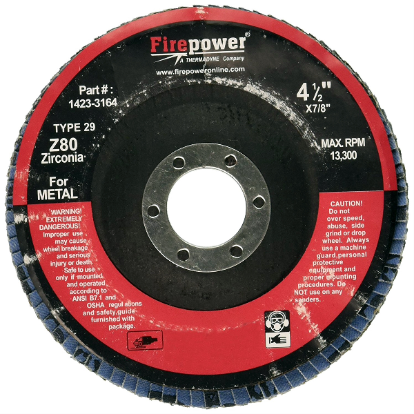 FLAPPER DISC 4-1/2" 80GRI