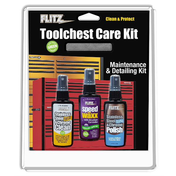 Flitz Premium Polishes | MTB98764 | Flitz Premium Polishes Tool Chest Cleaner Kit