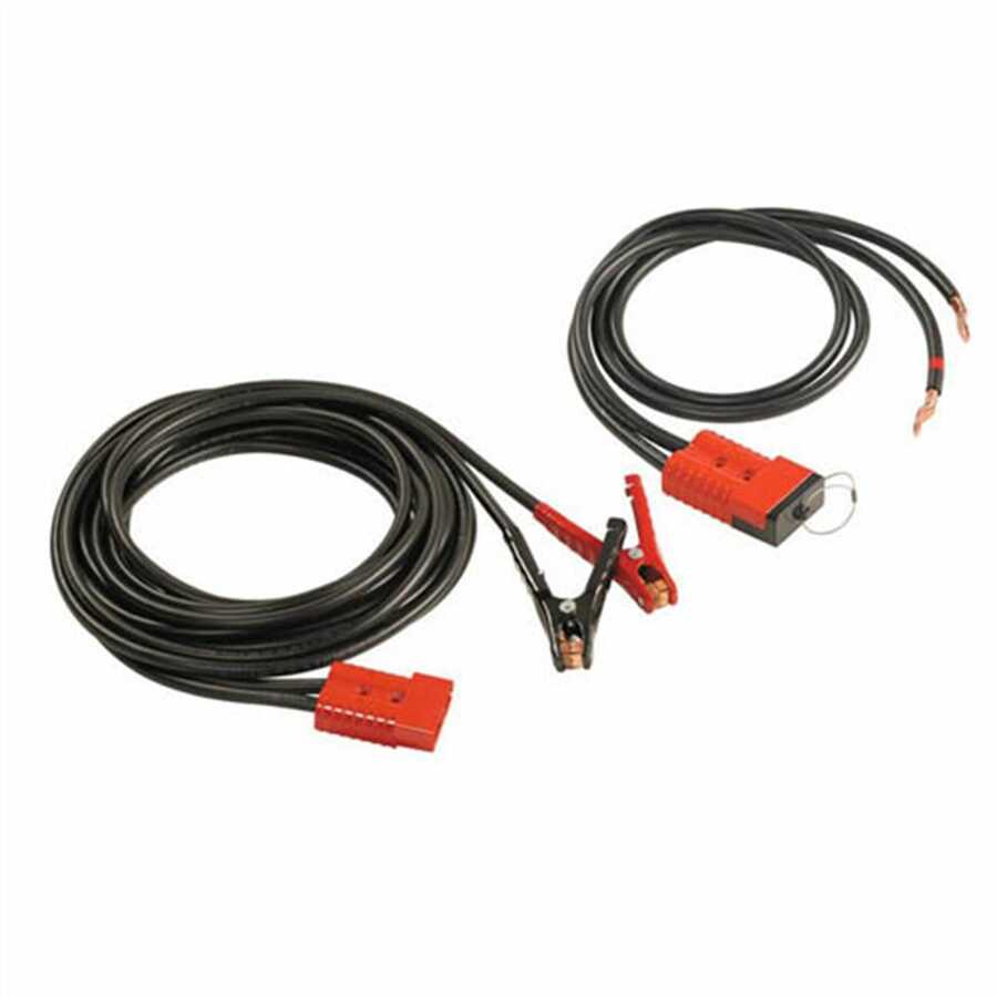 Plug-to-Plug Booster Cables Diesel Equipment Kit 1/0 Ga 30 Ft