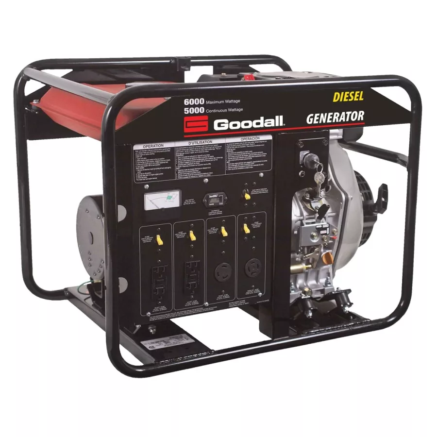 Diesel AC Generator - 6KW Max Output; 5KW Rated