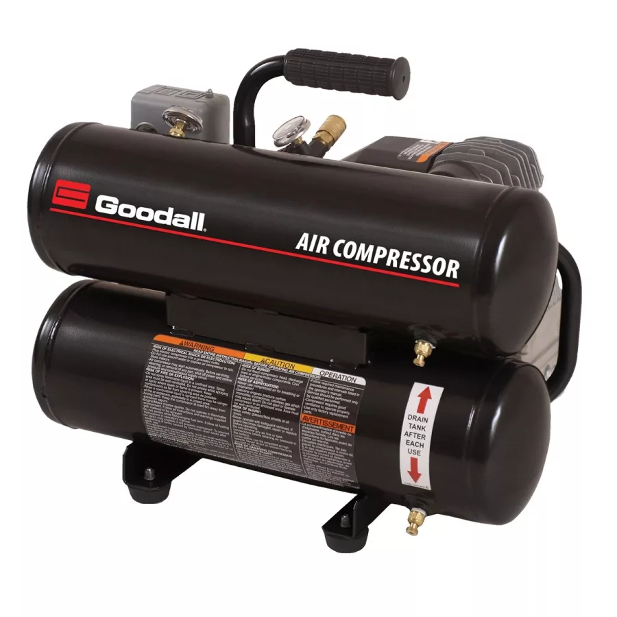 Portable Air Compressor, 4.1 cfm, 1 stage