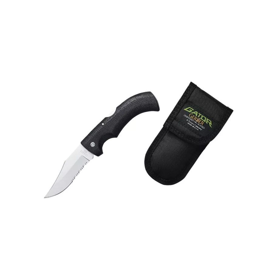 Gator Serrated Knife w/ Ballistic Sheath