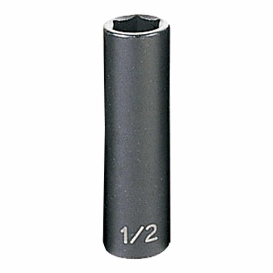 Grey Pneumatic | 1016D | 3/8" Drive x 1/2" Deep Impact Socket - Chrome-Moly Steel