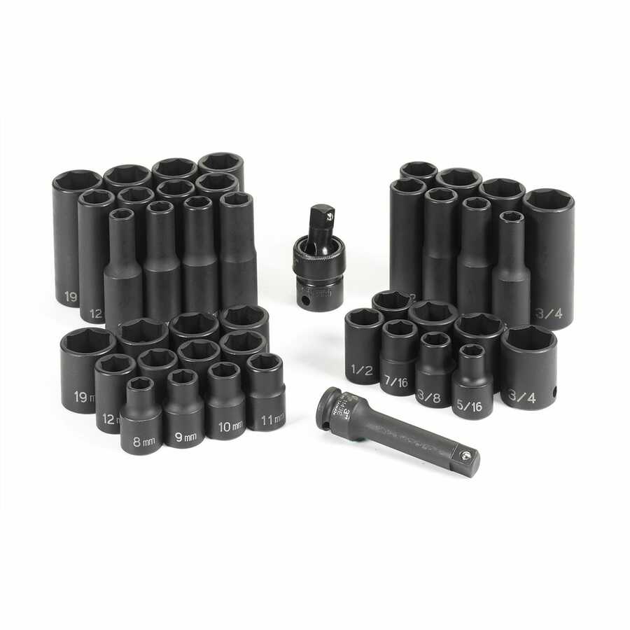 dup of 95017 42 Piece 3/8" Drive Standard and Deep Length Mas