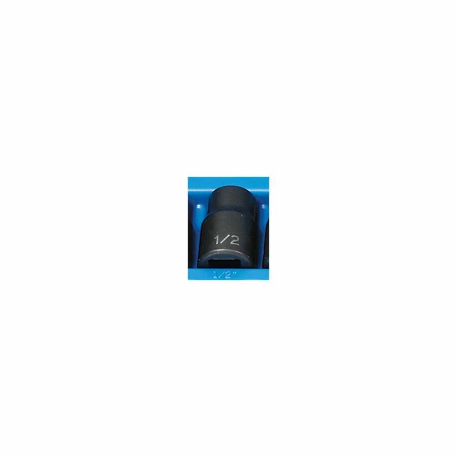 1/2" Drive x 1/2" Standard Impact Socket - 12 Point
