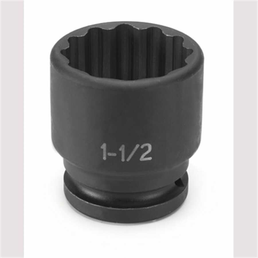3/4" Drive x 1-1/2" Standard - 12 Point Impact Socket