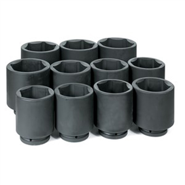 1 Inch Drive Deep Length Metric 6 Pt Impact Socket Set 11 Pc 76-