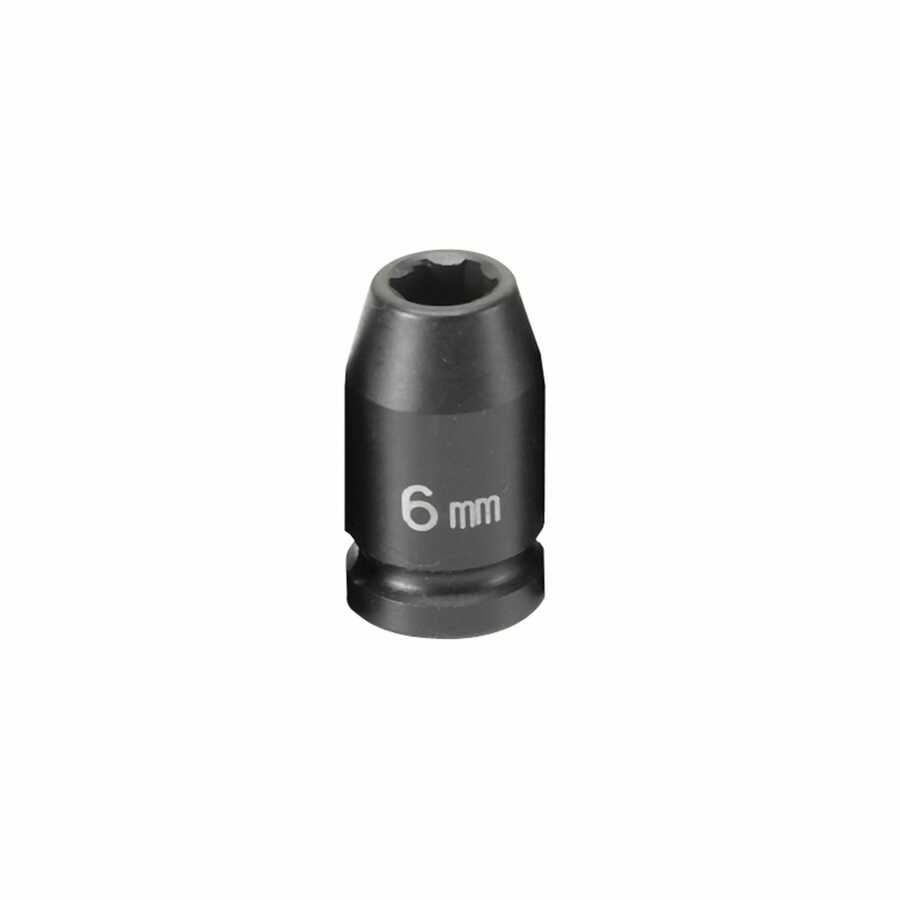 1/4" Surface Drive x 6mm Standard Impact Socket