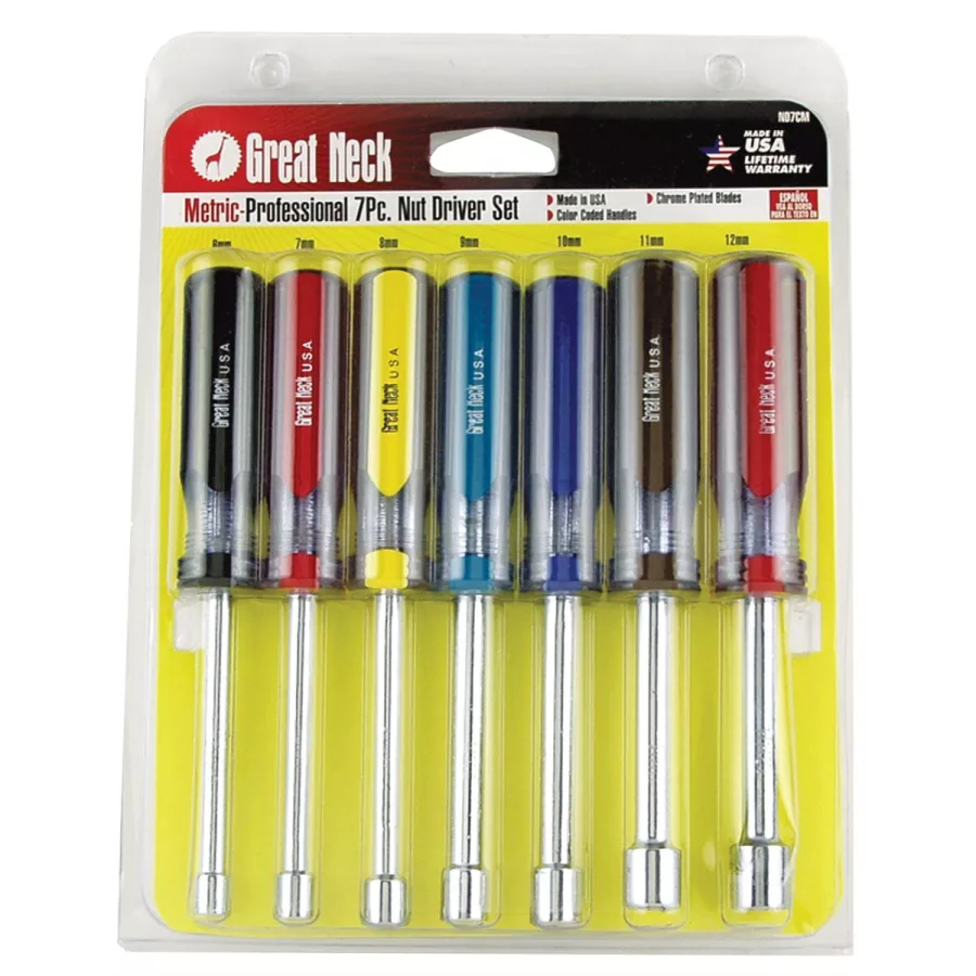 Metric Nut Driver Set Supersedes MTN1807M - 7-Pc
