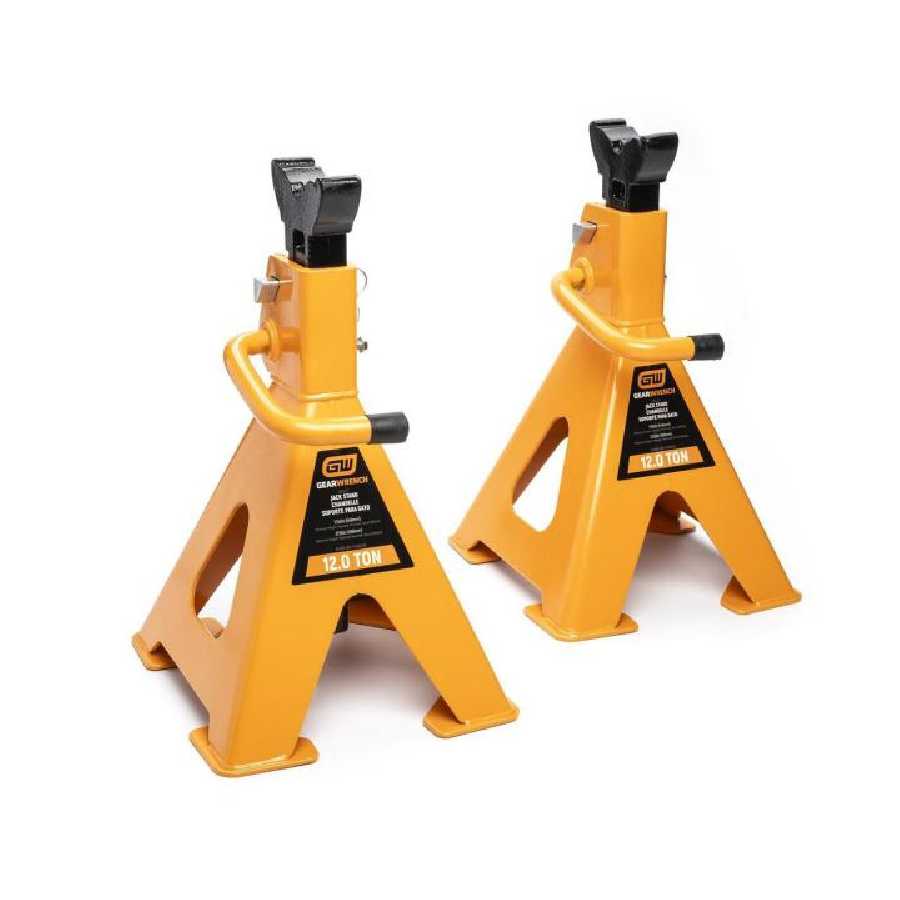 12 Ton Ratcheting Jack Stand - 2 Per Pack