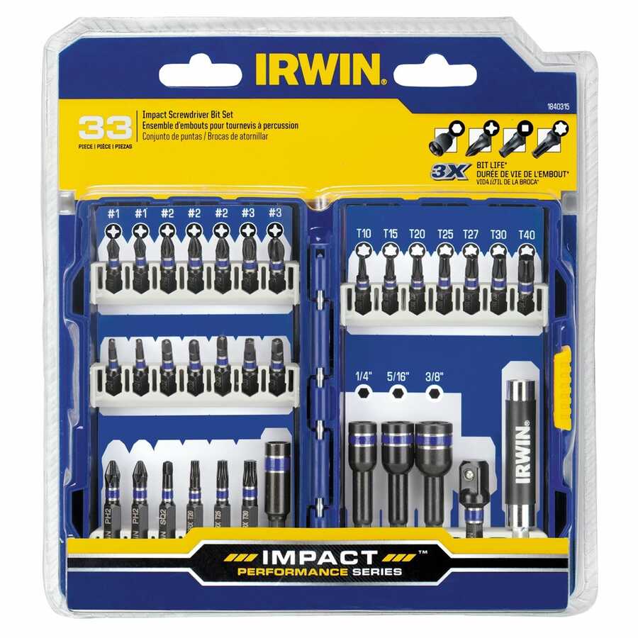 Impact Fastener Drive Set 33 Pc