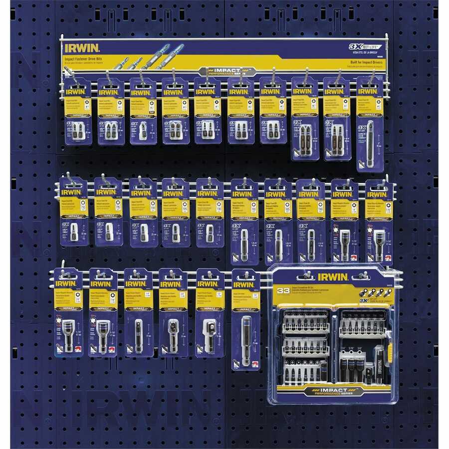 Impact 1" & 2" Fastener Drive Bit 26-Piece Merchan