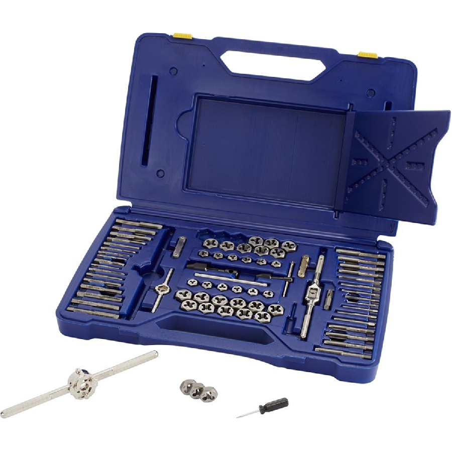 IRWIN 76 Piece Machine Screw/Fractional/Metric Tap and Hex Die S