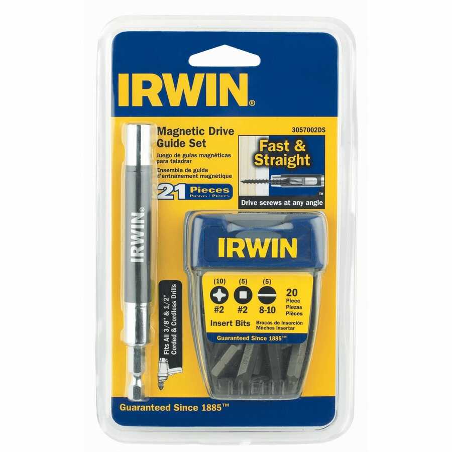 Drive Guide Set Magnetic with Tic Tac Container (Slotted, Sq Ins