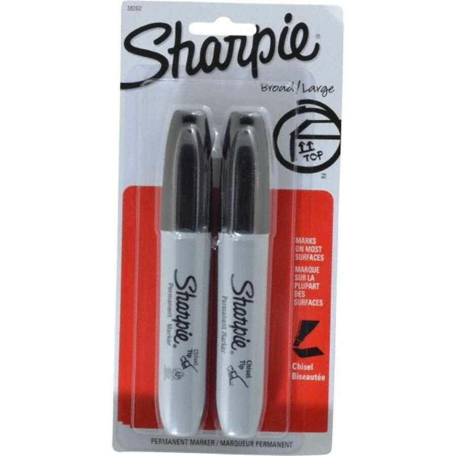 Sharpie Chisel 2ct Black