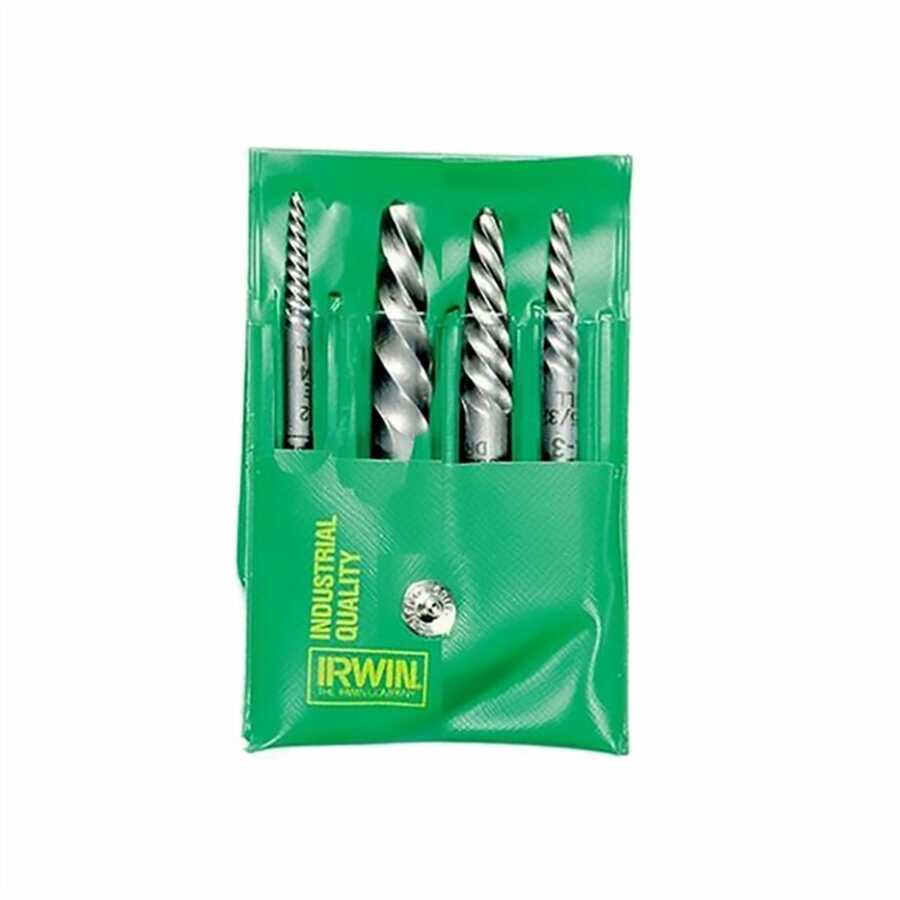 4 PC SET SPIRAL SCREW EXTRACTR