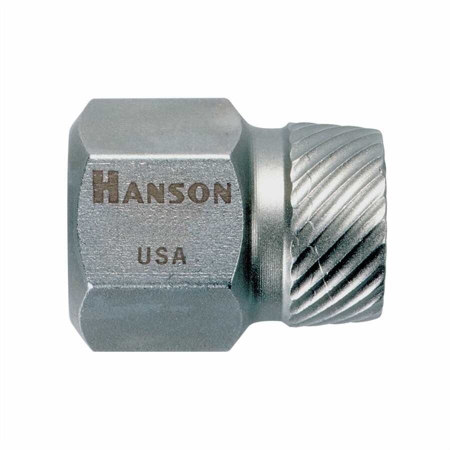 Reverse Spiral Flutes For 13mm Bolts Hanson 53908 Bolt Extractor 3//8/" Drive,