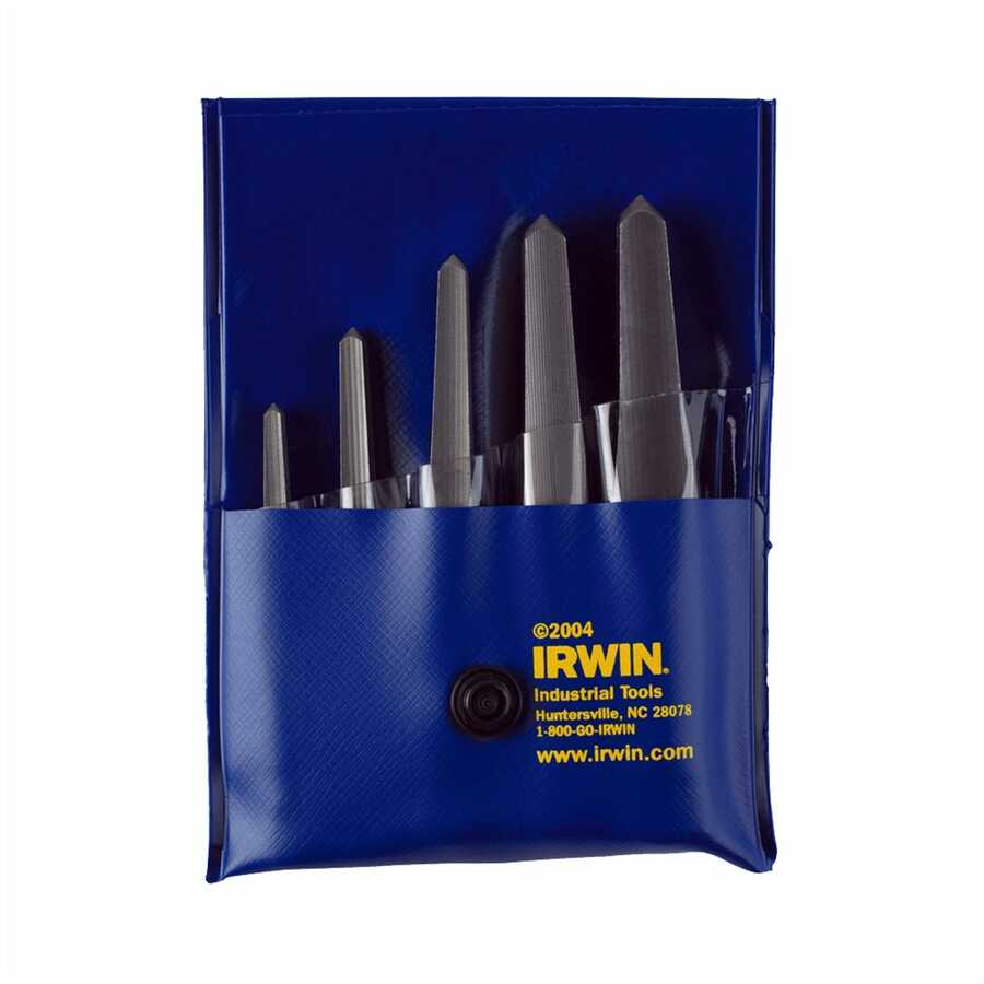 Screw Extractor - 5 Piece Plastic Pouch Set - Card