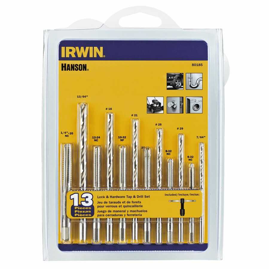 13pc Tap (HCS) & Drill Bit Set (HSS)