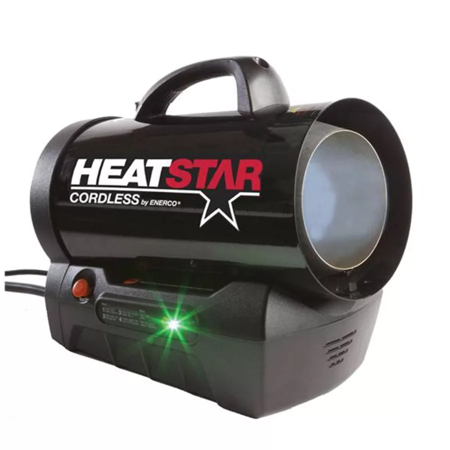Cordless Forced Air Heater, 35K BTU, LP