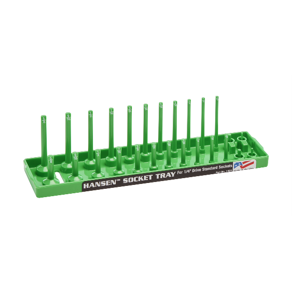 1/4" Dr. Green SAE Deep standard socket tray