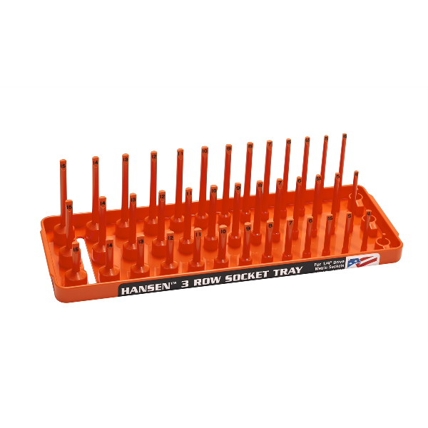 XOrange 1/4" Dr. Metric 3 Row