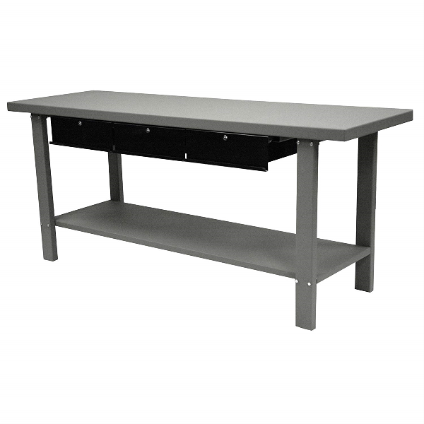 79" Steel Workbench with 3 Drawers