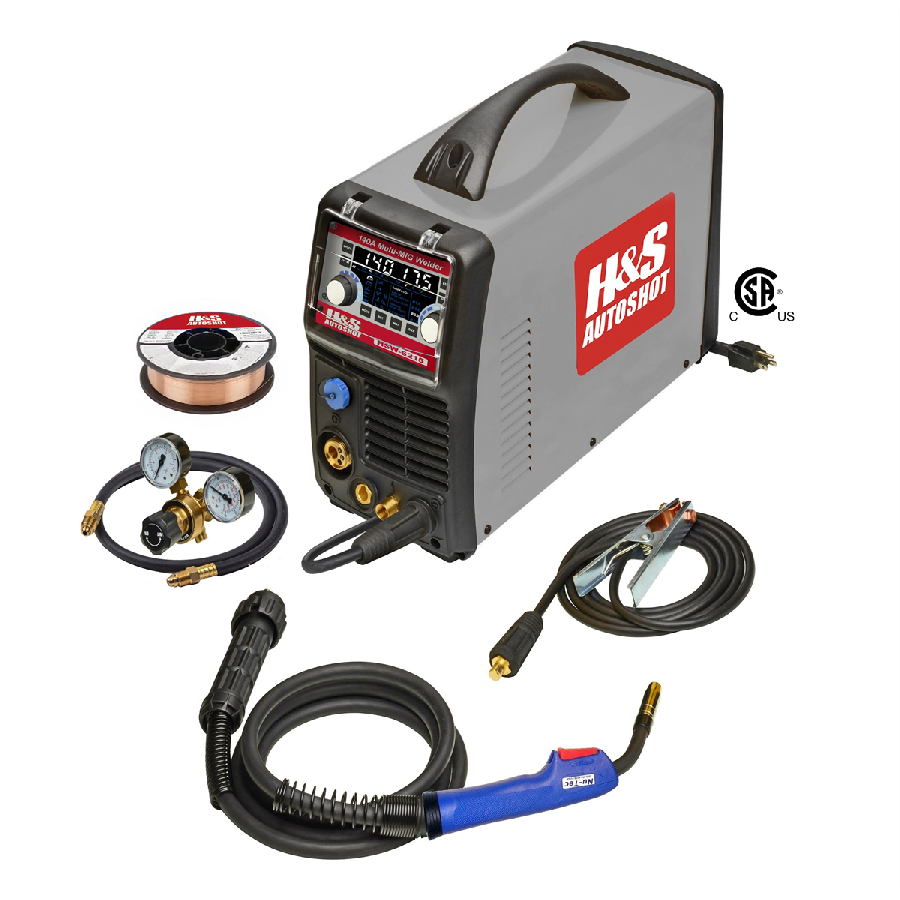 H&S AutoShot HSW-6215 Multi-MIG 140A Welder (115V)