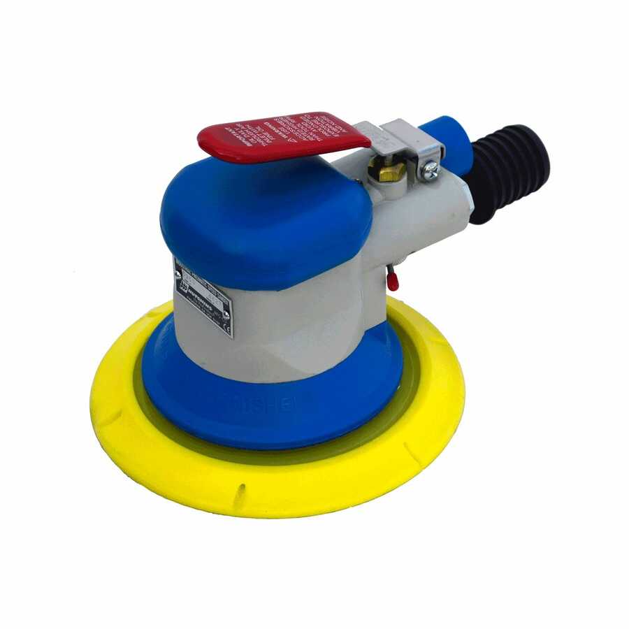6 Inch Lightweight Random Orbital Air Sander w/ Vacuum Assist HU