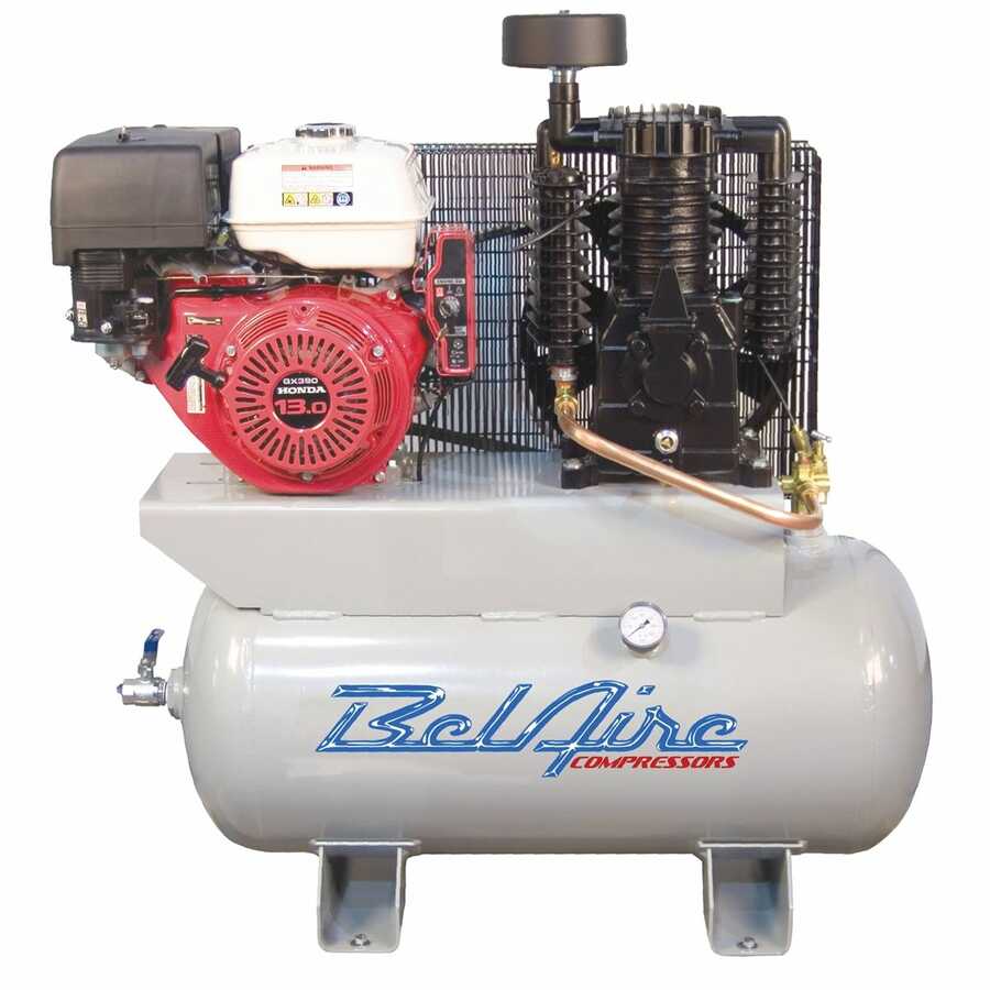 Two Stage Honda Engine Gas Powered Air Compressor - 13 HP