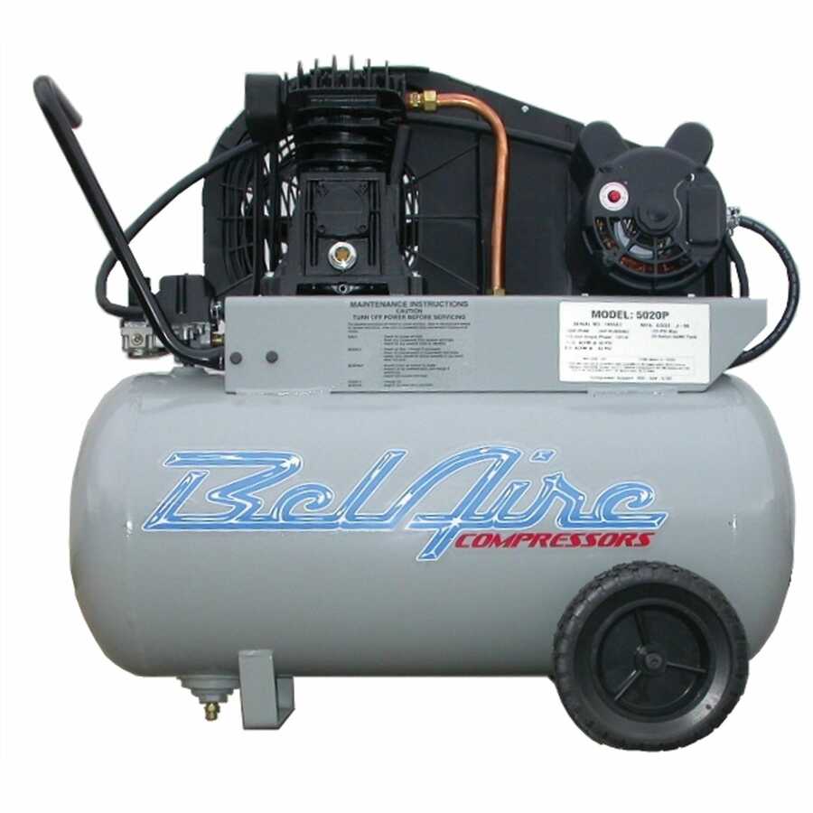 5 HP 20 Gallon 115 Volt Single Phase Portable Compressor