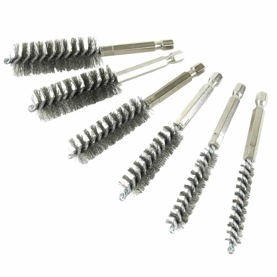 Stainless Steel Bore Brush Set 6 Pc