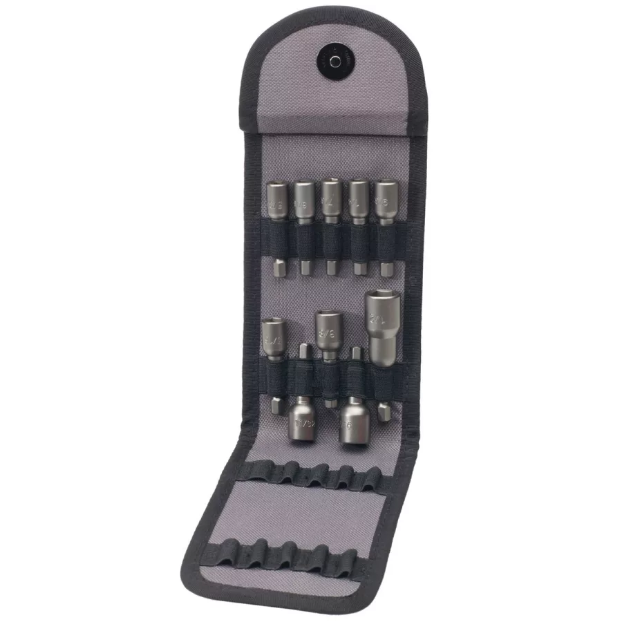 2 In Power Bit SAE Nut Setter Kit - 10-Pc (image for) 2 In Power Bit SAE Nut Setter Kit - 10-Pc