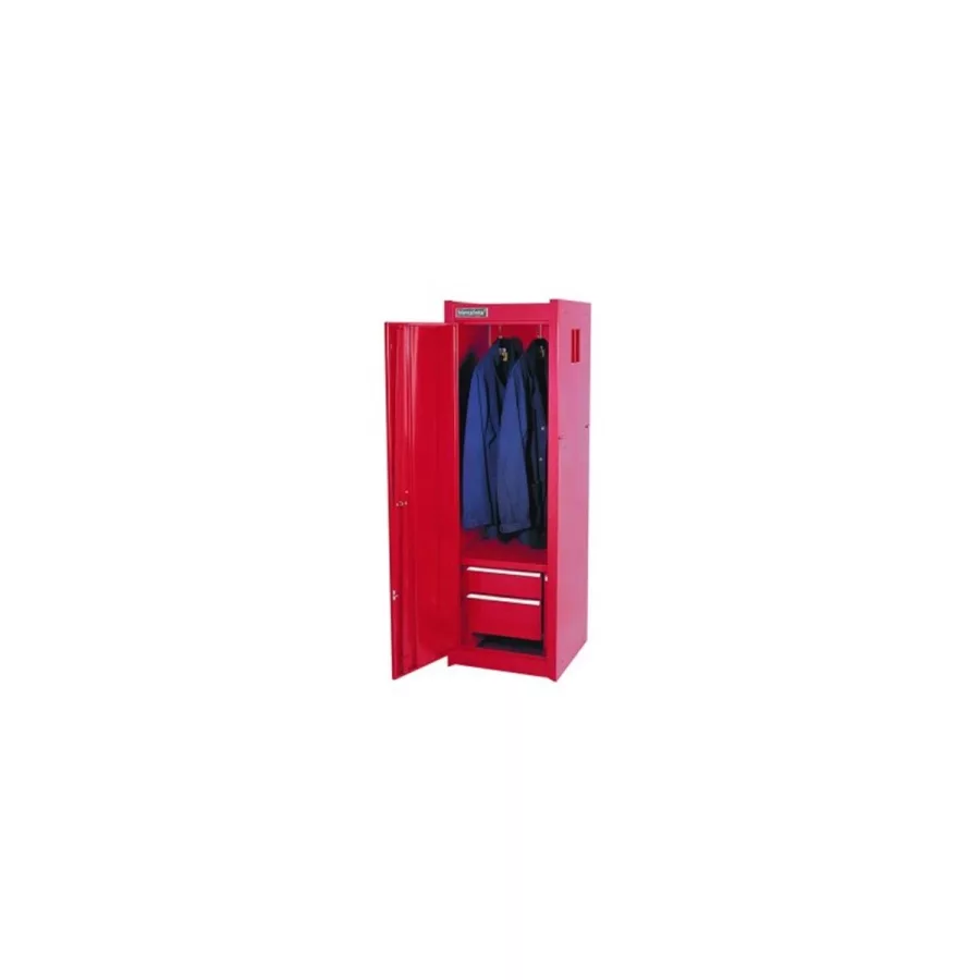 Locker w/ 2 Roller Bearing Drawers - Red