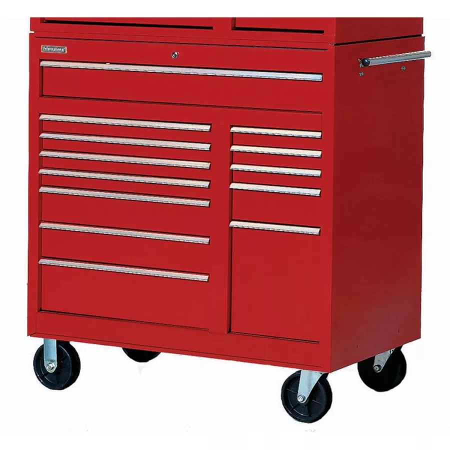 13 DRAWERS: 41-1/2" RED