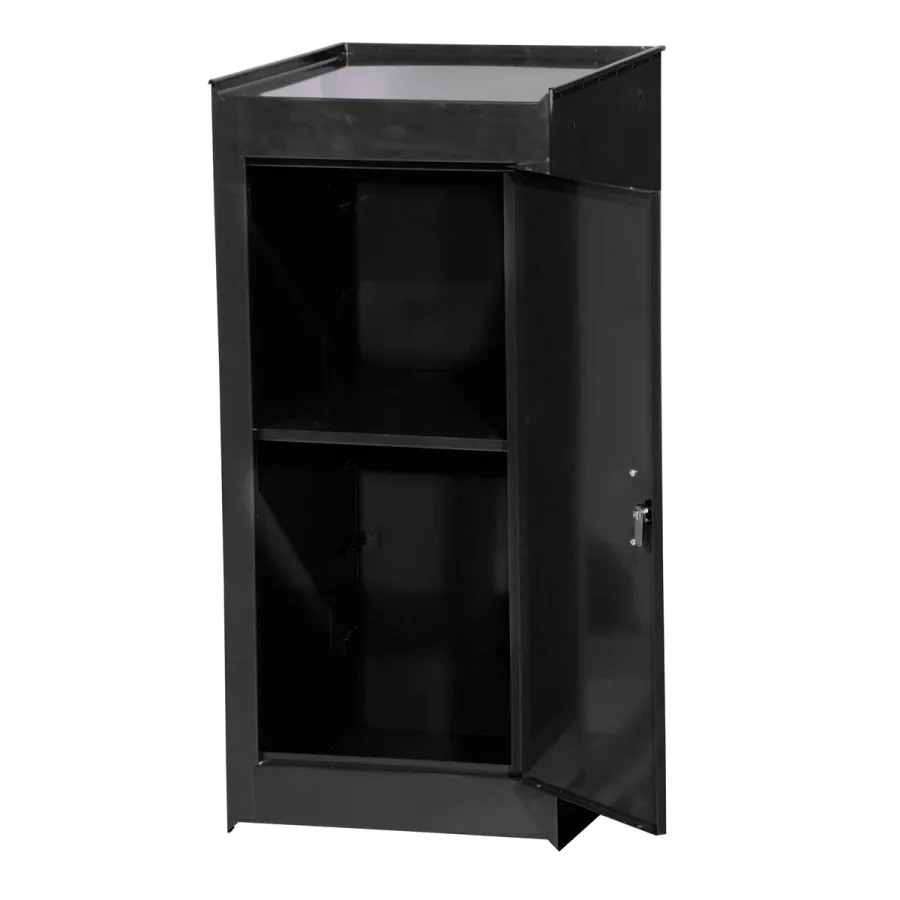 Side Half Locker w/ Shelf - Black